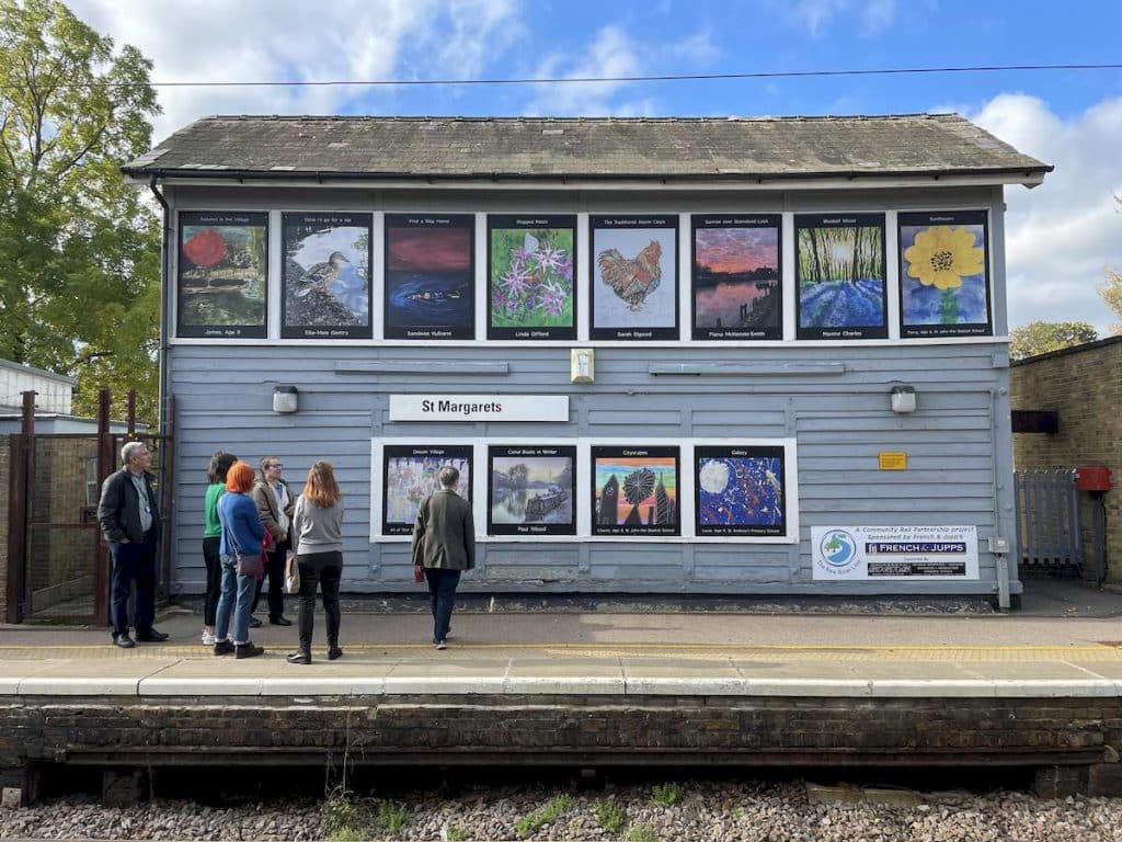 Artwork displayed from local artists
