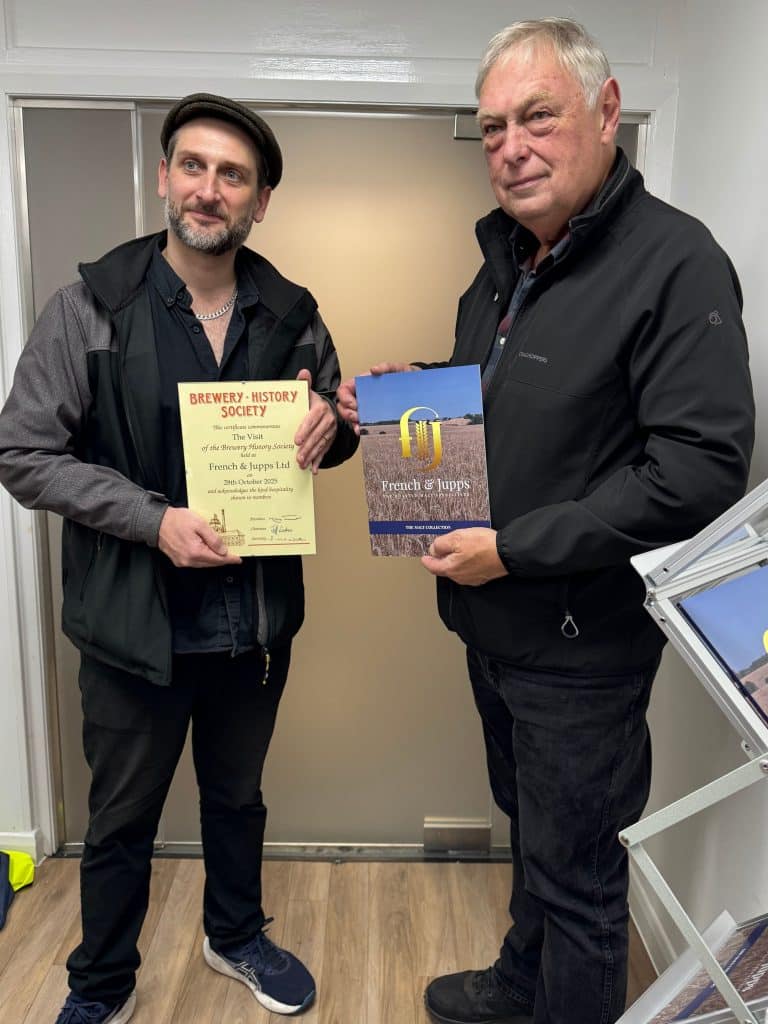 Brewing History Society Commemorative Plaque French And Jupps