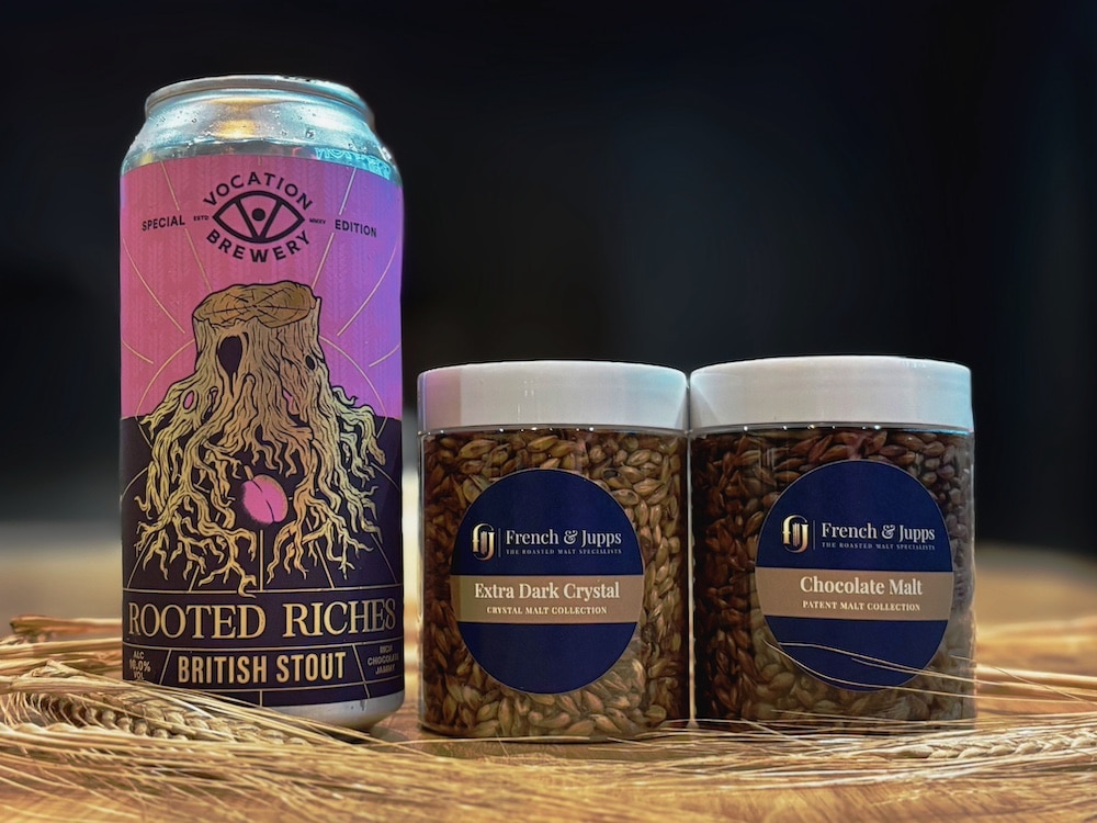 Rooted Riches Collaboration Stout Vocation | French and Jupps | Roasted Malt